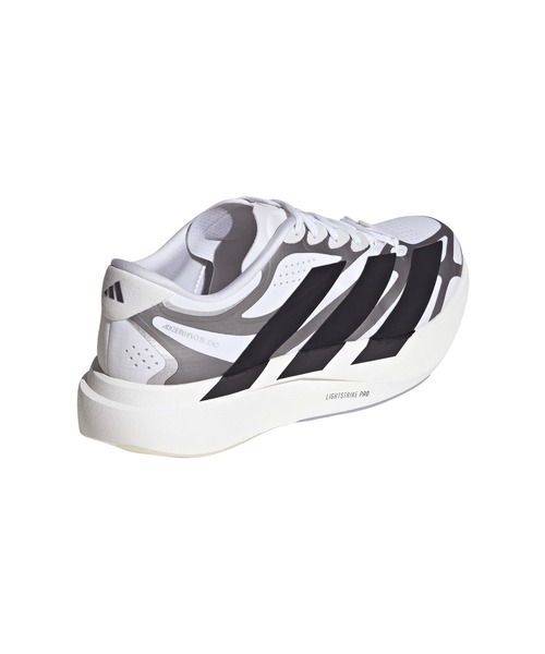 adidas（アディダス）の「adidas アディダス adizero EVO SL EXO M アディゼロ KI4763/KI4764（スニーカー・メンズ・ブラック×シルバー/ホワイト×シルバー・26.5cm/28.0cm/27.0cm/27.5cm/26.0cm）」の6枚目の写真
