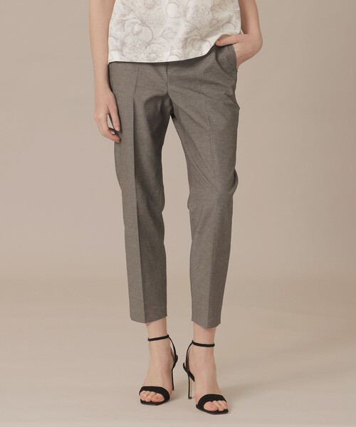 MACKINTOSH LONDON(マッキントッシュ ロンドン)の「【婦人画報4月号掲載】コットンリネンブレンドオックスパンツ(その他パンツ・レディース・ホワイト系その他/チャコールグレー・36/38/40)」の2枚目の写真