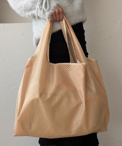 kutir（クティール）の「kutirlune／【大容量】マルチ総柄エコバッグ（エコバッグ/サブバッグ・レディース・ブラック/ベージュ/ブラウン/ブルー・FREE）」の22枚目の写真