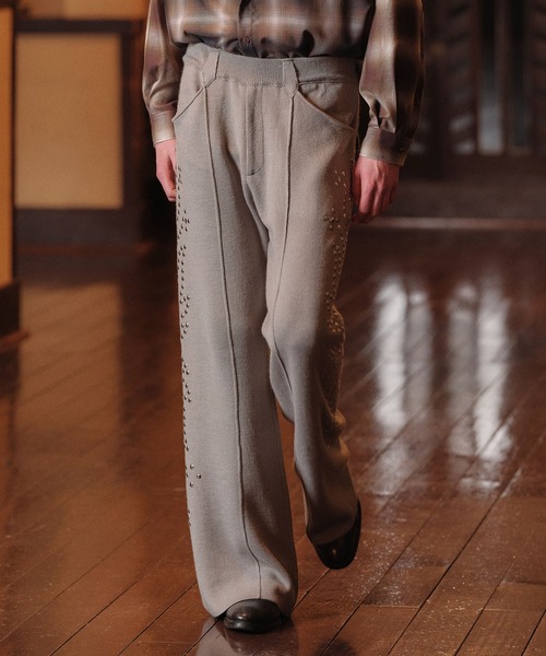 amok（アモク）の「WESTERN KNIT PANTS（その他パンツ・メンズ・ブラック/グレー・M/S）」の17枚目の写真