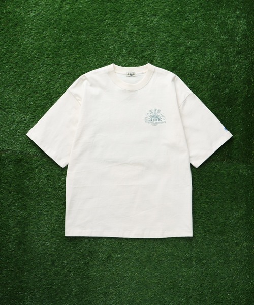 The Endless Summer(エンドレスサマー)の「TES BANDANA EMB BIG T-SHIRT / ビッグシルエットTシャツ(Tシャツ/カットソー・メンズ・ブラック/アイボリー/ホワイト・SMALL/MEDIUM/LARGE/X-LARGE)」の4枚目の写真
