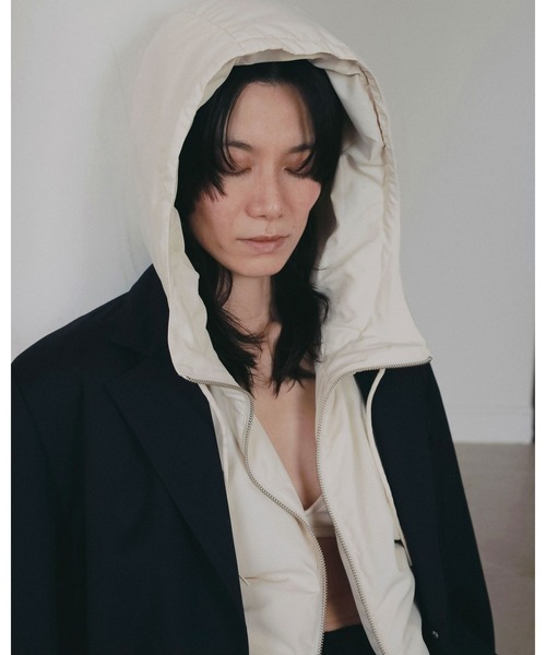 anuke(アンヌーク)の「Hightwist Over Jacket(テーラードジャケット・レディース・ネイビー/チャコールグレー・38inch/36inch)」の10枚目の写真