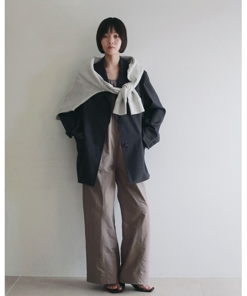 anuke(アンヌーク)の「Hightwist Over Jacket(テーラードジャケット・レディース・ネイビー/チャコールグレー・38inch/36inch)」の19枚目の写真