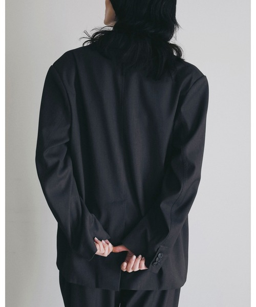 anuke(アンヌーク)の「Hightwist Over Jacket(テーラードジャケット・レディース・ネイビー/チャコールグレー・38inch/36inch)」の15枚目の写真