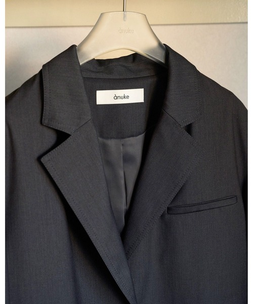 anuke(アンヌーク)の「Hightwist Over Jacket(テーラードジャケット・レディース・ネイビー/チャコールグレー・38inch/36inch)」の21枚目の写真