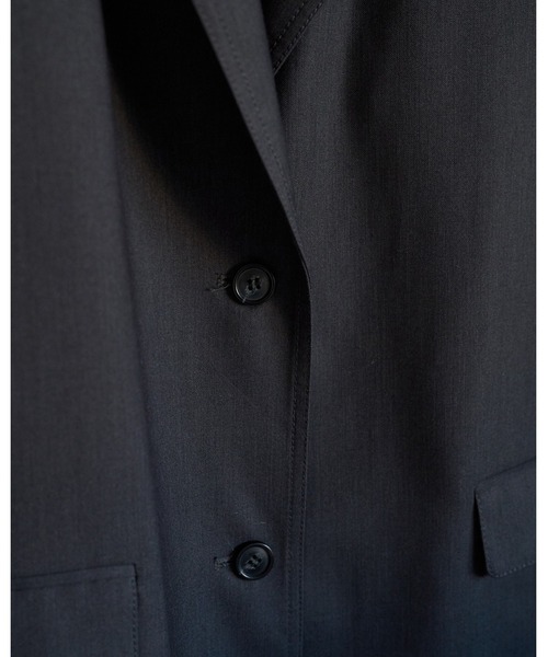 anuke(アンヌーク)の「Hightwist Over Jacket(テーラードジャケット・レディース・ネイビー/チャコールグレー・38inch/36inch)」の22枚目の写真