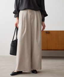 Elura | 麻調ツイルワイドパンツ/656564(その他パンツ)
