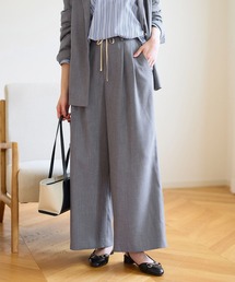 Elura | 麻調ツイルワイドパンツ/656564(その他パンツ)