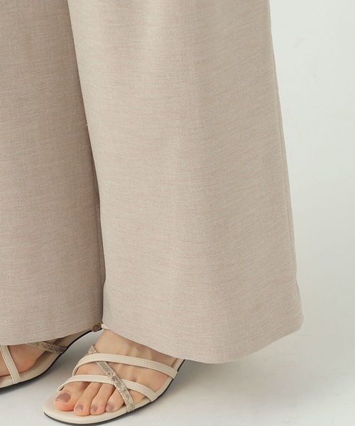 Elura（エルーラ）の「麻調ツイルワイドパンツ/656564（その他パンツ・レディース・グレー/ベージュ・MEDIUM/SMALL）」の12枚目の写真