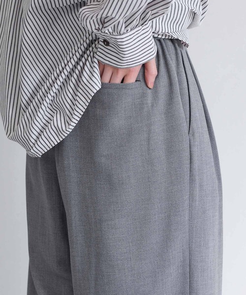 Elura（エルーラ）の「麻調ツイルワイドパンツ/656564（その他パンツ・レディース・グレー/ベージュ・MEDIUM/SMALL）」の22枚目の写真