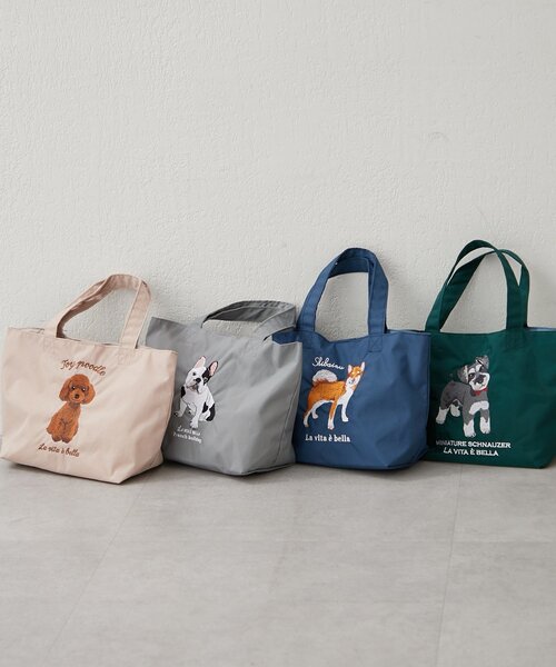 Remind me and forever(リマインドミーアンドフォーエバー)の「【WEB限定】アニマル刺繍プチバッグ(トートバッグ・レディース・ネイビー/グリーン/ブルー/チャコールグレー/グレー/アイボリー/グレー系その他2/ベージュ・FREE)」の10枚目の写真
