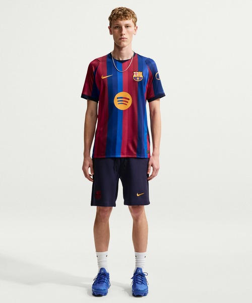 NIKE（ナイキ）の「NIKE FCB M NK DF JSY SS STAD HM / ナイキ FCバルセロナ Dri-FIT ジャージ スタジアム ホーム SS トップ【SP】（ジャージ・メンズ・レッド・M/L/XL/XXL）」の2枚目の写真