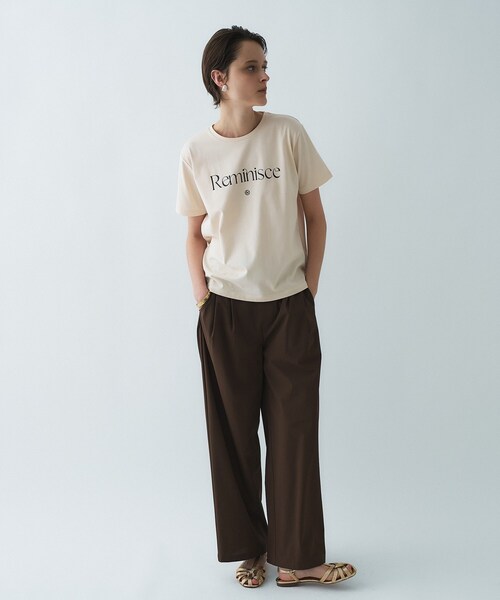 cloenc（クロエンス）の「【UVカット／接触冷感】ラッシュガード　ツータックワイドパンツ（その他パンツ・レディース・ブラック/ダークブラウン・03/02/01）」の11枚目の写真