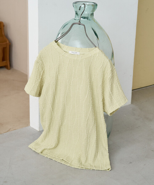 FREAK'S STORE(フリークスストア)の「限定展開 フリンジ ストライプ 半袖 トップス(Tシャツ/カットソー・レディース・ピンク/ブルーグリーン/ブラック/ベージュ/オフホワイト・フリ-)」の18枚目の写真