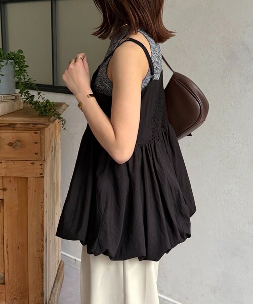 Thevon(ゼボン)の「バルーンキャミ(キャミソール・レディース・ブラック/オフホワイト/ベージュ・M/S)」の17枚目の写真