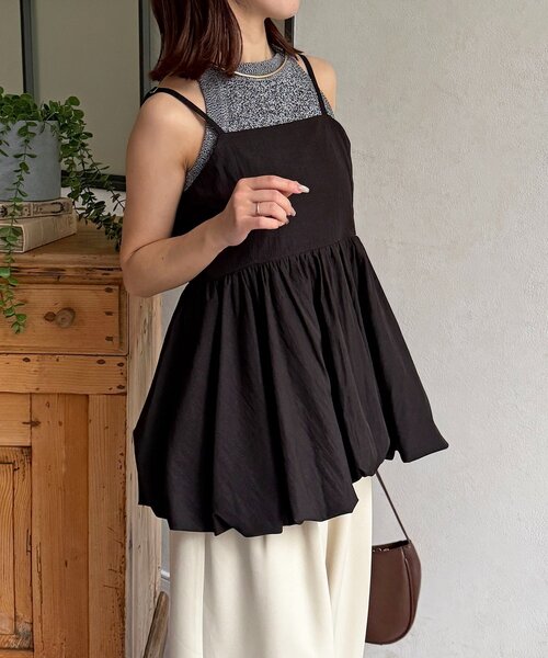 Thevon(ゼボン)の「バルーンキャミ(キャミソール・レディース・ブラック/オフホワイト/ベージュ・M/S)」の18枚目の写真