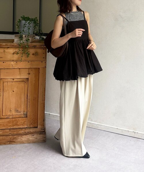 Thevon(ゼボン)の「バルーンキャミ(キャミソール・レディース・ブラック/オフホワイト/ベージュ・M/S)」の21枚目の写真