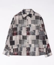 Revo. | Revo. パッチワークプリント シアーLSシャツ(シャツ/ブラウス)