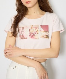 【森香澄さん着用】モチーフフォトショートTシャツ 春服 夏服 半袖