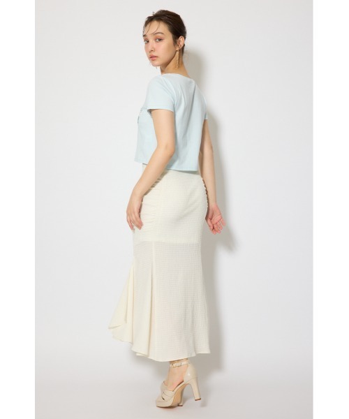 rienda(リエンダ)の「【森香澄さん着用】モチーフフォトショートTシャツ 春服 夏服 半袖(Tシャツ/カットソー・レディース・ブルー/ホワイト/ピンク・FREE)」の18枚目の写真