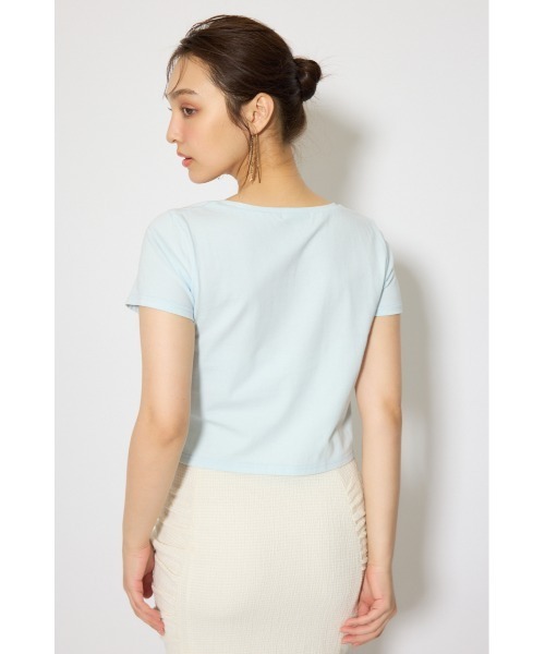 rienda(リエンダ)の「【森香澄さん着用】モチーフフォトショートTシャツ 春服 夏服 半袖(Tシャツ/カットソー・レディース・ブルー/ホワイト/ピンク・FREE)」の22枚目の写真