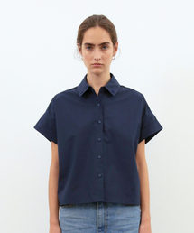 Row Cotton Shirt [Navy]