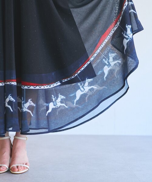 BEARDSLEY(ビアズリー)の「メリーゴーランドウエストリブスカート(スカート・レディース・ネイビー・FREE)」の8枚目の写真