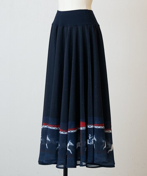 BEARDSLEY(ビアズリー)の「メリーゴーランドウエストリブスカート(スカート・レディース・ネイビー・FREE)」の13枚目の写真