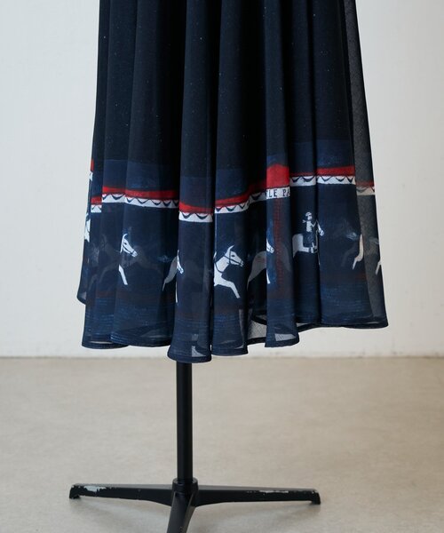 BEARDSLEY(ビアズリー)の「メリーゴーランドウエストリブスカート(スカート・レディース・ネイビー・FREE)」の19枚目の写真