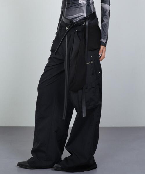 NACHE（ナチェ）の「NACHE/ナチェ/MIXED LAYERD TIE JOGGER PANT（その他パンツ・レディース・ブラック・M/L/S）」の10枚目の写真