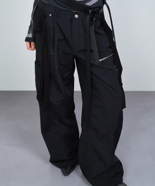 NACHE（ナチェ）の「NACHE/ナチェ/MIXED LAYERD TIE JOGGER PANT（その他パンツ・レディース・ブラック・M/L/S）」の5枚目の写真