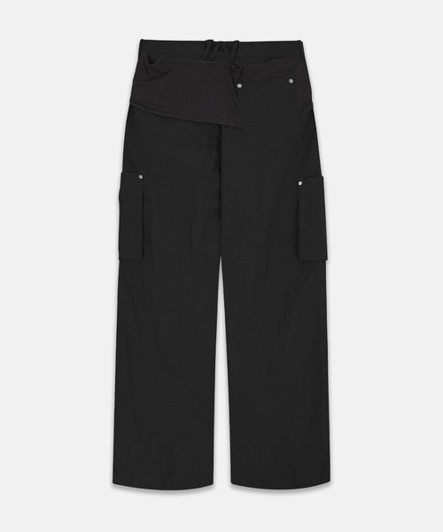 NACHE（ナチェ）の「NACHE/ナチェ/MIXED LAYERD TIE JOGGER PANT（その他パンツ・レディース・ブラック・M/L/S）」の6枚目の写真
