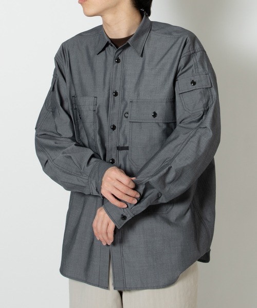 TECH MULTI POCKET CHAMBRAY SHI BE-84026（シャツ/ブラウス）｜DAIWA