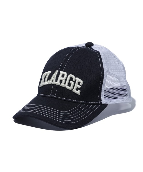 XLARGE(エクストララージ)の「ARCH LOGO MESH CAP(キャップ・メンズ・ブルー/ブラック/ブラウン・ONE SIZE)」の2枚目の写真