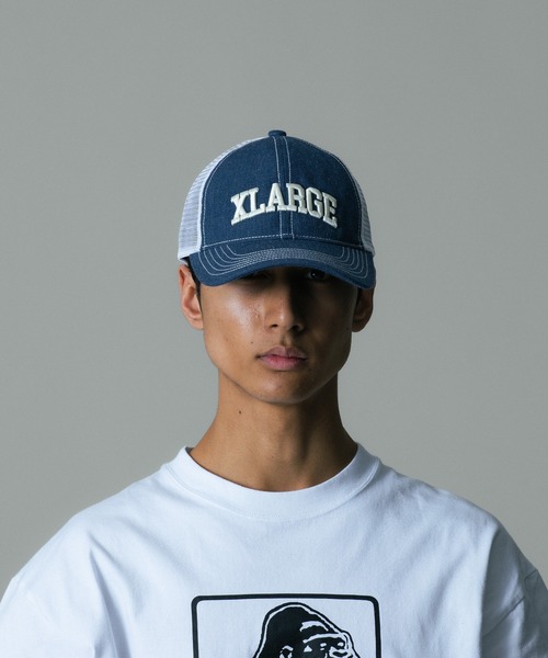 XLARGE(エクストララージ)の「ARCH LOGO MESH CAP(キャップ・メンズ・ブルー/ブラック/ブラウン・ONE SIZE)」の15枚目の写真
