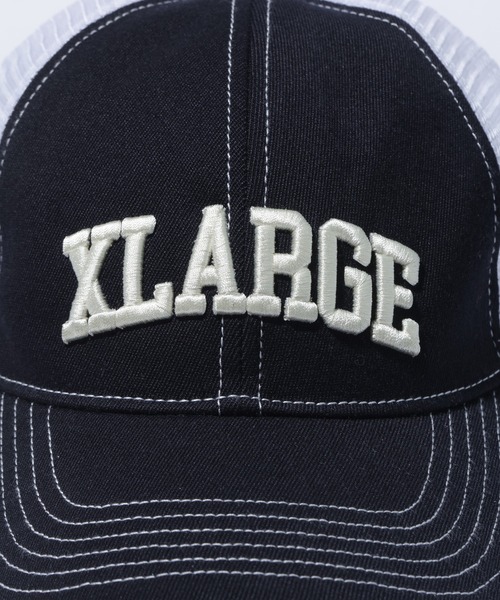 XLARGE(エクストララージ)の「ARCH LOGO MESH CAP(キャップ・メンズ・ブルー/ブラック/ブラウン・ONE SIZE)」の5枚目の写真