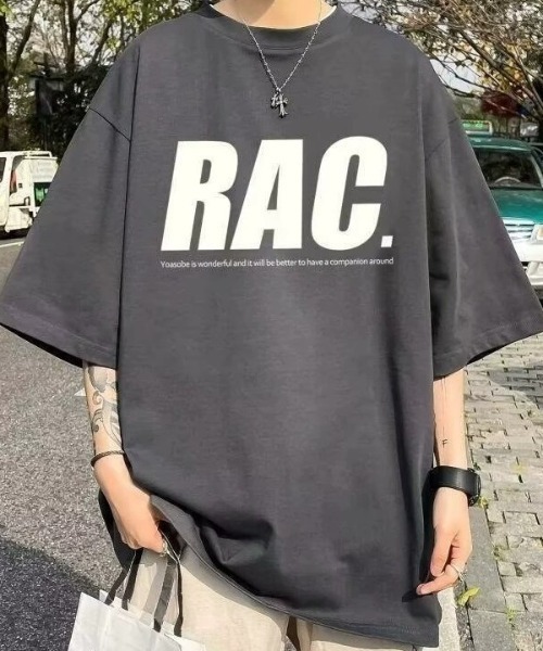 link lot(リンクロット)の「ビッグロゴプリントTシャツ(Tシャツ/カットソー・メンズ・ブラック/ベージュ/ホワイト/ブラウン/レッド/ダークグレー・M)」の3枚目の写真