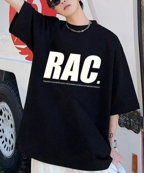 link lot(リンクロット)の「ビッグロゴプリントTシャツ(Tシャツ/カットソー・メンズ・ブラック/ベージュ/ホワイト/ブラウン/レッド/ダークグレー・M)」の10枚目の写真