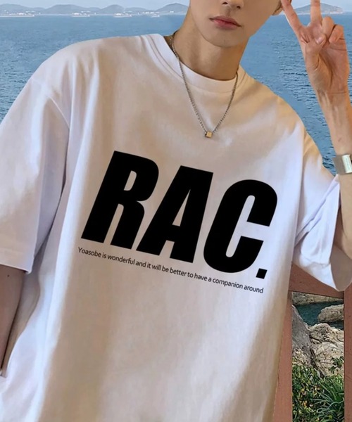 link lot(リンクロット)の「ビッグロゴプリントTシャツ(Tシャツ/カットソー・メンズ・ブラック/ベージュ/ホワイト/ブラウン/レッド/ダークグレー・M)」の8枚目の写真