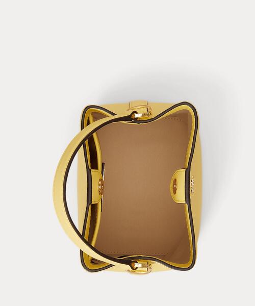 LAUREN RALPH LAUREN(ローレン ラルフ ローレン)の「クロスハッチ スモール リース バケット バッグ(ハンドバッグ・レディース・イエロー・ONE)」の10枚目の写真
