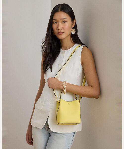 LAUREN RALPH LAUREN(ローレン ラルフ ローレン)の「クロスハッチ スモール リース バケット バッグ(ハンドバッグ・レディース・イエロー・ONE)」の7枚目の写真