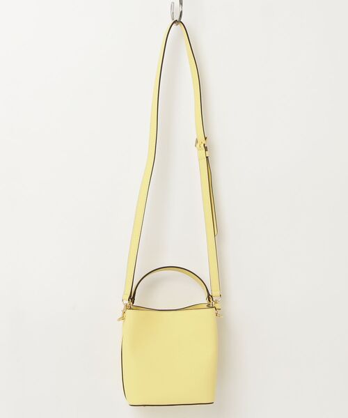 LAUREN RALPH LAUREN(ローレン ラルフ ローレン)の「クロスハッチ スモール リース バケット バッグ(ハンドバッグ・レディース・イエロー・ONE)」の5枚目の写真