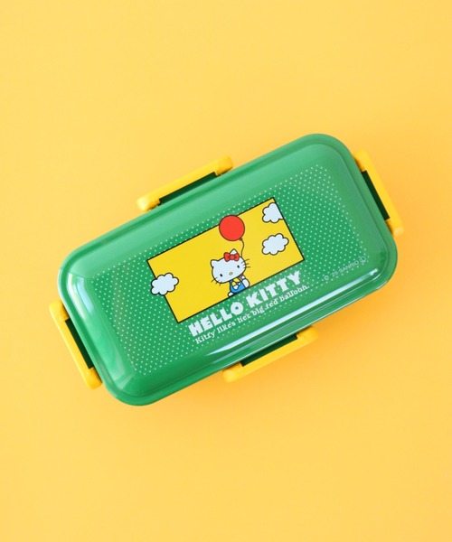 sanrio(サンリオ)の「〈SANRIO/サンリオ〉 ハローキティ レトロ25 ふわっと弁当箱 お弁当箱 ランチボックス PFLB6(お弁当箱・レディース・グリーン・ONE SIZE)」の2枚目の写真