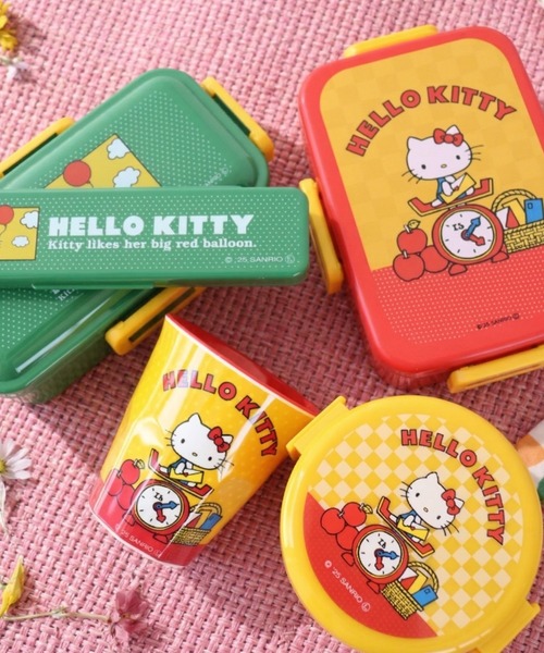 sanrio(サンリオ)の「〈SANRIO/サンリオ〉 ハローキティ レトロ25 ふわっと弁当箱 お弁当箱 ランチボックス PFLB6(お弁当箱・レディース・グリーン・ONE SIZE)」の6枚目の写真