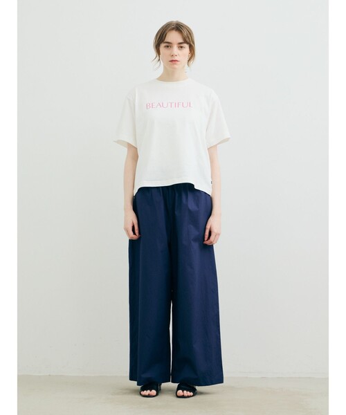 MARMARMAR(マーマーマー)の「MARMARMAR プリントTシャツ(BEAUTIFUL)(Tシャツ/カットソー・レディース・オフホワイト/ブラック/ピンク・FREE)」の1枚目の写真