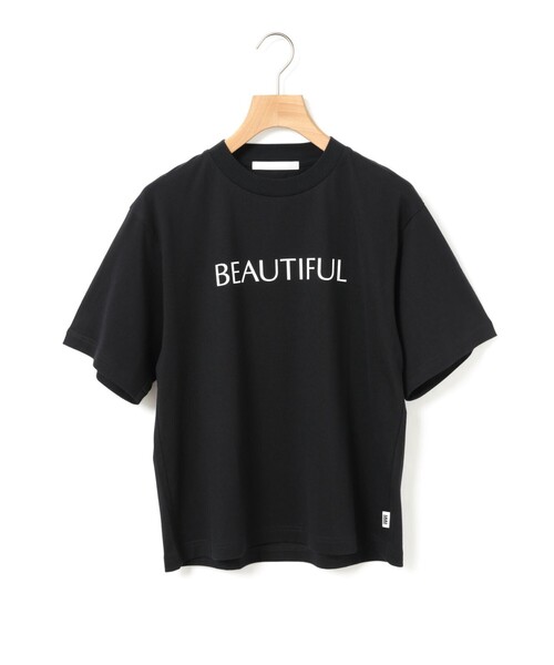 MARMARMAR(マーマーマー)の「MARMARMAR プリントTシャツ(BEAUTIFUL)(Tシャツ/カットソー・レディース・オフホワイト/ブラック/ピンク・FREE)」の2枚目の写真