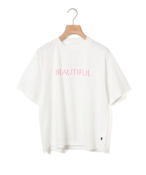 MARMARMAR(マーマーマー)の「MARMARMAR プリントTシャツ(BEAUTIFUL)(Tシャツ/カットソー・レディース・オフホワイト/ブラック/ピンク・FREE)」の4枚目の写真