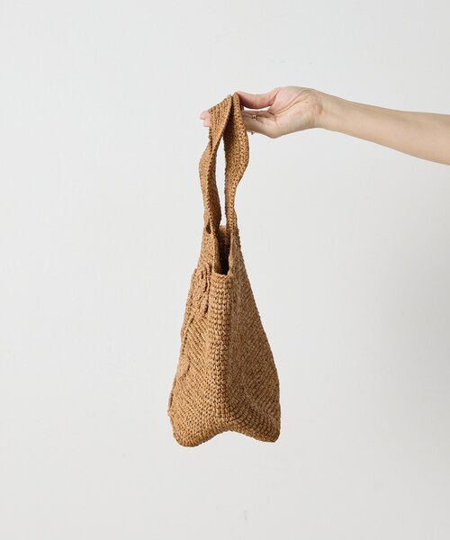 ear PAPILLONNER(イアパピヨネ)の「【LIMAIA PARIS(リマイア・パリ)】FLORA/フラワーバッグ(トートバッグ・レディース・ダークブラウン/レッド・FREE)」の4枚目の写真