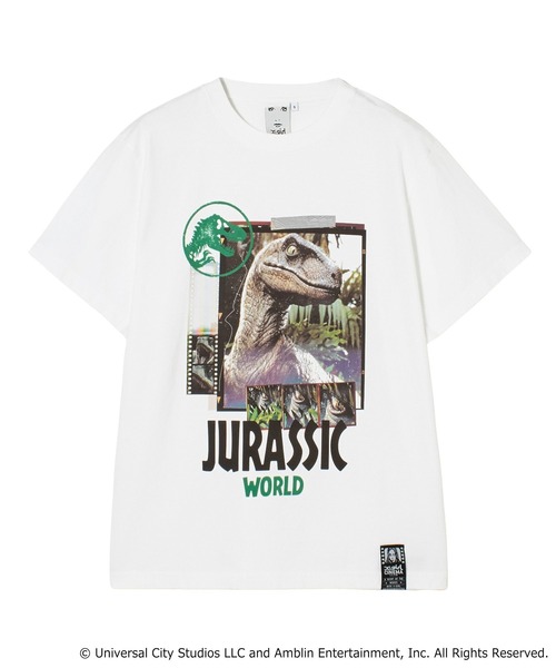 X-girl(エックスガール)の「X-girl × JURASSIC WORLD S/S TEE(Tシャツ/カットソー・レディース・ブラック/ホワイト・S/M)」の6枚目の写真