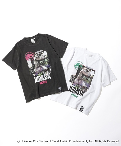 X-girl(エックスガール)の「X-girl × JURASSIC WORLD S/S TEE(Tシャツ/カットソー・レディース・ブラック/ホワイト・S/M)」の8枚目の写真